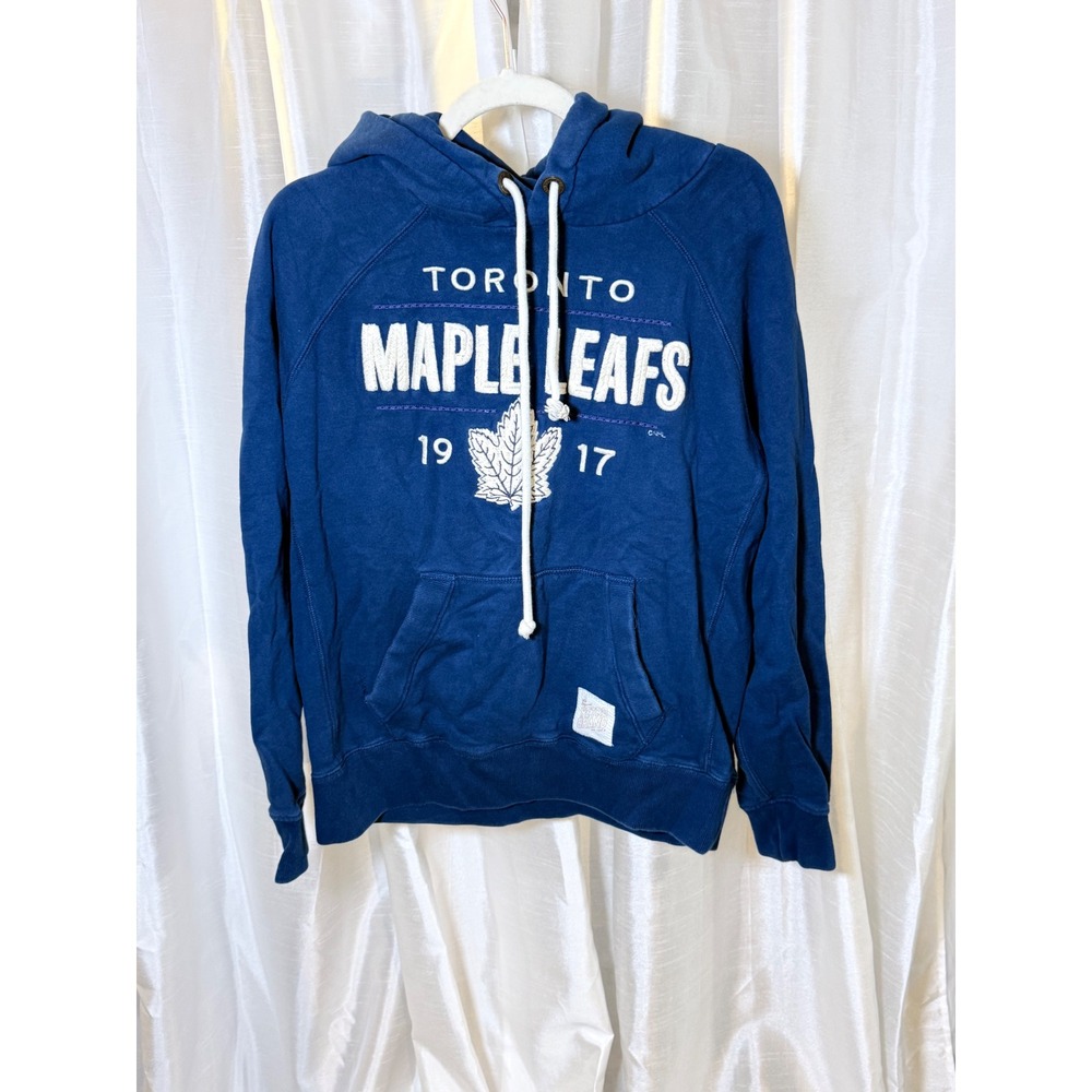 Original Retro Brand Toronto Maple Leafs Hoodie Small Blue NHL Pullover